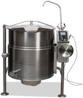KEL40T 40 Gallon Electric Tilting Steam Jacketed Kettle, Heavy Duty Stainless Steel, Solid State Controls, Tri-Leg Design, Commercial Steam Kettle for Professional Food Prep
