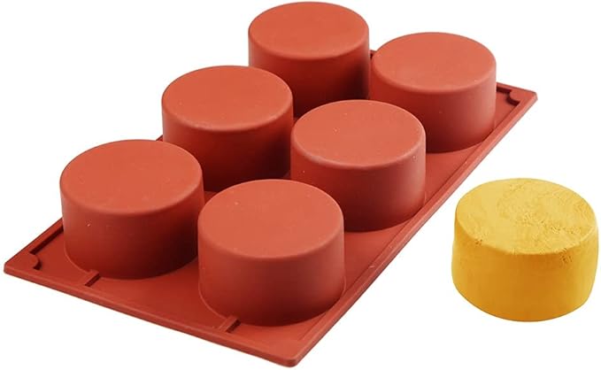 Silicone 11/8/6 Cavity Cylinder Shape Cake Mold For Baking Dessert Ice-Creams Mousse Mould Fondant Decorating Tools (6 Cavity)