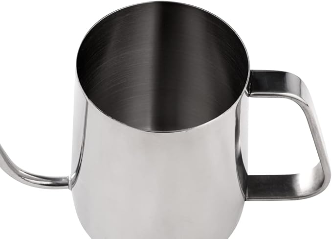Restaurantware Restpresso 12 Ounce Gooseneck Kettle, 1 Dishwashable Pour Over Kettle - With Thermometer Hole, Non-Stick Coating, Stainless Steel Stovetop Kettle, Built-In Handle, - Restaurantware