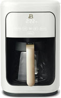 Beautiful 14-Cup Programmable Coffee Maker with Touch-Activated Display – Brew Hot Coffee Fast, Keep Warm & Auto-Pause (White Icing)