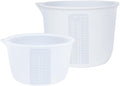 Silicone Measuring Bowl-Epoxy Resin, Fluid Art, Butter, Chocolate-Squeeze Pour Mixing-BPA Free-Large Set of 2 1000ml/36oz(4 Cups) 600ml/20oz(1 Pint)