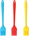 Silicone Basting Pastry Brush, Limso 3 PCS Heat Resistant Food Brush, Food Brush Suitable for BBQ Grill and Baking, Dishwasher Safe (3 Colors)