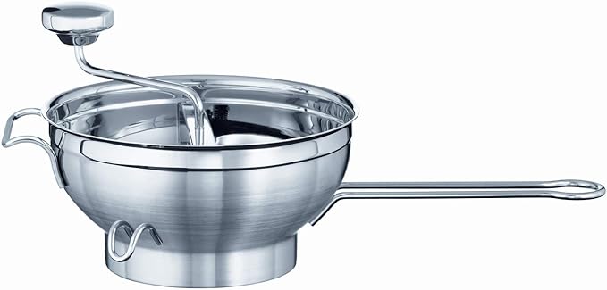 Rösle Stainless Steel Food Mill with Handle and 2 Grinding Disc Sieves, (16252)