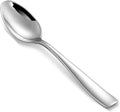 KEAWELL Premium 4-Piece Louis Spoon Set, 18/10 Stainless Steel, Squared Edge, Smooth Finish, Dishwasher Safe (7.6" Dinner Spoon)