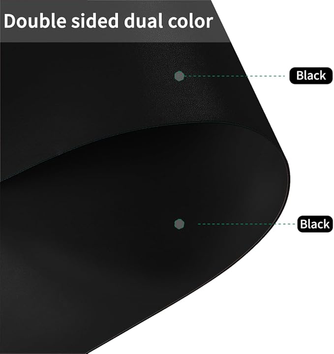Cover for Dresser - 20x32 Inch Waterproof Easy to Clean Can Conceal Flaws Protector The Table Top from Scratches Used for Coffee Table Dresser(Black+Black 20x32)