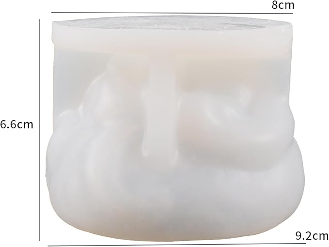 Flying Stone Dragon Animal Cylinder Candle & Resin Mold - Resin Casting Silicone Molds for Home Decor & Candle Making Wave Spiral Mold