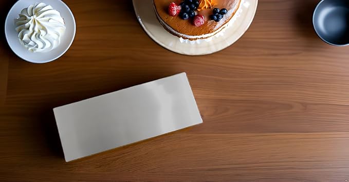 Cake Scraper Smoother 10 inch, Stainless Steel Metal Icing Smoother for Tall Cake Decorating