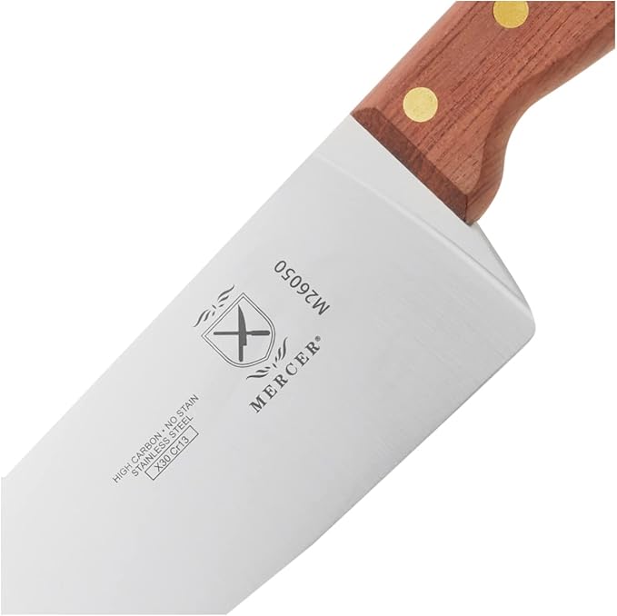 Mercer Culinary Praxis Chef Knife with Rosewood Handle, 10 Inch, Wood