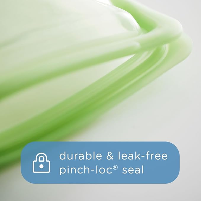 Stasher Premium Silicone Reusable Food Storage Bowl, Green, Microwave, Sous Vide, Dishwasher, Oven and Freezer Safe, BPA Free, Leak-free, Eco-friendly, 4-Cup Bowl