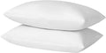 16X26 Oblong Feather & Down Pillow Insert, 100% Cotton Fabric, Set of 2, White