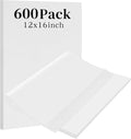 600Pcs Unbleached Parchment Paper Sheets for Baking, 12 x 16 Inch, Non-Stick Precut Half Sheet Parchment Paper for Baking, Cooking, Air Fryer, Oven (white-12" x 16"-600pack)