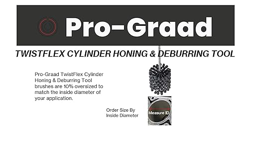 TwistFlex Cylinder Hone | 1-1/2" 320AO for Brake Cylinders, Valve Guides, Hydraulics, 1.5" Diameter for Hole Diameters 1.37"- 1.5" | Aluminum Oxide 320 Grit (Pack of 1)