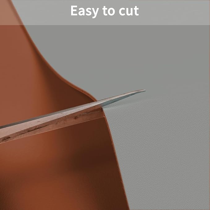 Leather Table Cover,1.8mm Thick,42x84 Inch Table Protector,Table Protector for Dining Room Table,Dining Table Cover,Dining Table Pads.(Brown+Gray,42x84)