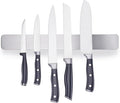 ENOKING 16 Inch Magnetic Knife Holder, 304 Stainless Steel Knife Magnetic Strip for Wall, Refrigerator, RV Kitchen, Knife Rack for Utensil Storage, Gray