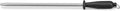 12" Knife Sharpening Steel, Professional Diamond & Steel Honing Rod, Black Brushed Finish, for Kitchen & Chef Knives
