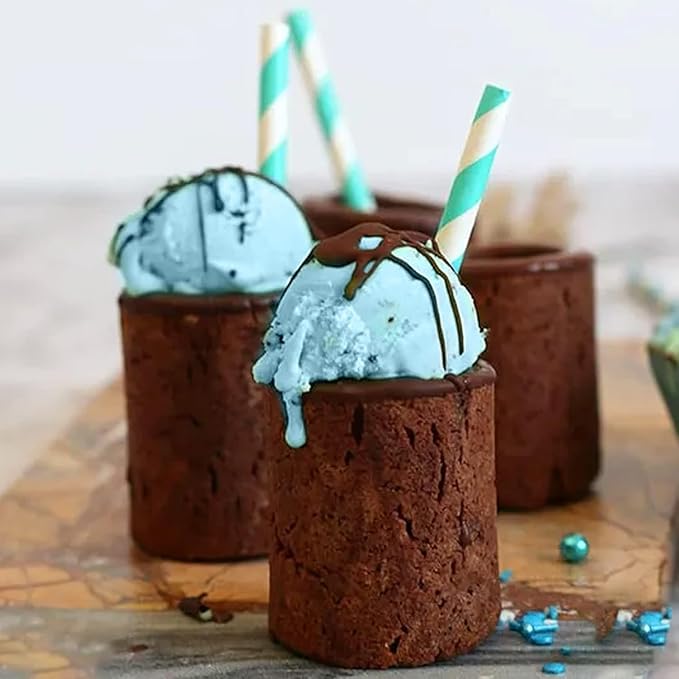 Silicone Shot Glass Mold 8-Cavity – Edible Candy Shot Mold for Chocolate, Ice, Jelly, Gummy, Juice Shots – Reusable Nonstick Silicone Molds for Baking, Parties, Gifts, Holidays, Bars