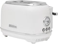 Haden Chelsea 2 Slice Wide Slot Toaster with Adjustable Browning Control, Ivory & Chrome