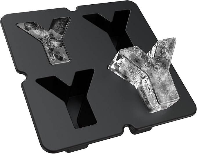 Customized Letter E Ice Cube Mold -Letter Silicone Ice Mold for Custom Ice Cube Mold and Baking Chocolate and Crafting Letter Molds, Ice Cube Molds for Cocktails & Whiskey with Custom Letters