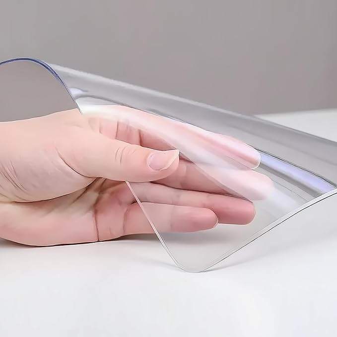 Clear Table Protector 24 x 48 Inch, 1.4mm Thick Waterproof PVC Plastic Table Cover, Durable Table Pad for Dining Room, Kitchen, Writing Desk, and Coffee Tables