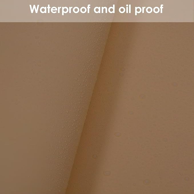 Leather Table Cover,1.8mm Thick,36x60 Inch Table Protector,Table Protector for Dining Room Table,Dining Table Cover,Table Cover Protector,Coffee Table Protector(Khaki+Silvery,36x60)