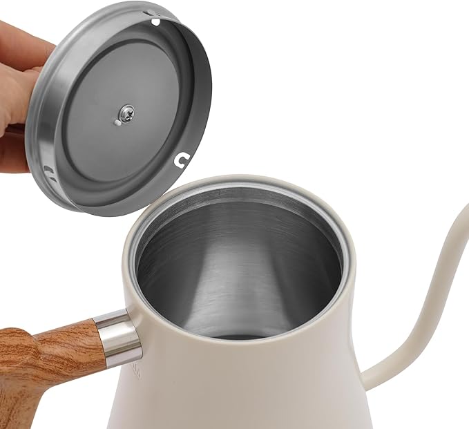 Gooseneck Electric Kettle, 1500W/0.9L Kettle Electric ±1℉ Temperature Control Pour Over Kettle for Coffee, Brew Tea, Boil Hot Water, Stainless Steel Interior Quick Heating, Overheat Protection