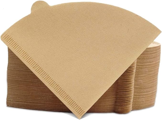 Cone Coffee Filters Size 02, 200 Count 1-4 Cups Unbleached V02 Disposable Coffee Filter Paper, Compatible with Conical Shaped Pour Over Coffee Dripper and Drip Coffee Maker