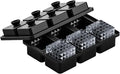 Bangp Large Ice Cube Tray for Whiskey,Perfect Etched Big Ice Cubes, Silicone Ice Cube Mold for Cocktails,Whiskey (Etched Square)