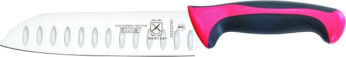 Mercer Culinary Millennia Colors 5-Piece Magnetic Board Set with Red Handles, Bamboo, 16 x 8 x 18 inches