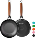 YUTANN 12 Inch Cast Iron Skillet, Pre-Seasoned Frying Pan with Diamond-Textured for Oil-Saving Cooking, Nonstick & Non-Toxic, PFAS/PFOA-Free, Easy to Clean