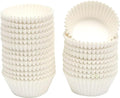 qiqee 600 Count Large Size Cupcake Liners White Muffin Liners Food Grade Jumbo Baking Cups Paper No Smells（Large Size）