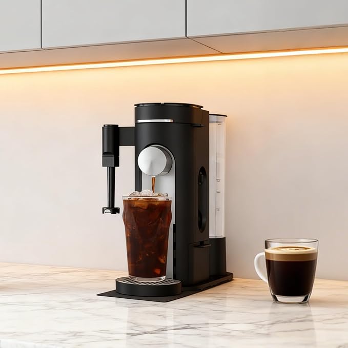 Sliding Pad for Ninja Single Serve Coffee Maker PB051 and PB041, Anti Slip Base Sliding Mat for Fast Moving, with Hanging Strap, Accessories Fit for Ninja Coffee Machine PB051/PB041, Black