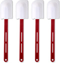 Norme 4 Pcs High Temp Silicone Spatulas Heat Resistant Rubber Spatula Commercial Silicone Scraper with Handle for Kitchen Cook Baking Mixing Utensil, Dishwasher Safe (14 Inch)