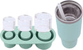 20-40 oz Ice Molds for Stanley Cup - Silicone Ice Cube Tray with Lid and Bin for Chilling Cocktails, Whiskey, Drinks, Coffee - BPA-Free, Easy Fill and Release Ice Maker Tray for Freezer