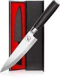 imarku Chef Knife 8-Inch Pro Japanese Kitchen Knife 7Cr17MoV High-Carbon Stainless Steel Paring Knife Ergonomic Handle Rasor Sharp Single-Bevel Edge Chrisymas and Thanksgiving Gift for Women and Men
