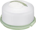 Tribello Extra Large Cake Storage Container, Cake Carrier With Handle Holds Cake 12 X 12 X 5 (Mint Green)