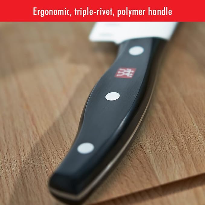 ZWILLING Twin Signature 11-Piece German Knife Set with Block, Razor-Sharp, Made in Company-Owned German Factory with Special Formula Steel perfected for almost 300 Years, Dishwasher Safe