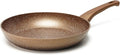 Innwewell Non Stick Frying Pan - Granite Stone Non Stick Skillet, Safe&No Toxic Pans for Cooking, Large Nonstick Cookware Chef's Pan, Induction Compatible, PFOA Free(11inch, Gold)