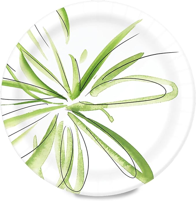 Amazon Basics Everyday Paper Plates, 10 Inch, Disposable, 150 Count