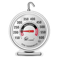 KT THERMO Oven Thermometer150-600°F, Oven Grill Fry Chef Smoker Analog Thermometer Instant Read Stainless Steel Kitchen Cooking Thermometer