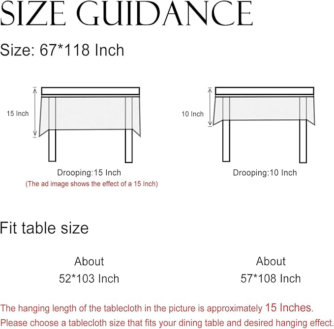 ISAENNE Designer Vintage Linen Floral Extra Long Tablecloth Rectangle,Fall Colorful Modern Table Cloth,Anti-Wrinkle Decor Tablecloths for Dining Thanksgiving Kitchen Christmas,67"*118"-Bertina E