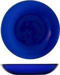 Fortessa Los Cabos Glass Dinnerware Collection, Coupe Entrée Bowl (Set of 4), 8.6 Inch/25oz, Cobalt