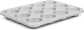 Martha Stewart Gallen 12 Cup Nonstick Carbon Steel Muffin/Cupcake Pan - Silver