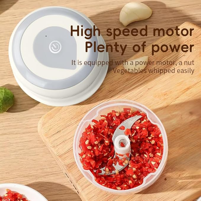 Garlic Masher Wireless Mini Home Garlic Press Food Blender Electric Garlic Masher Portable Garlic Mash Machine