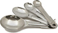 Measuring Spoons, 4 Piece Set, Stainless Steel