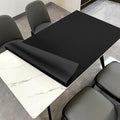 Table Top Cover - 32x64 Inch Waterproof Easy to Clean Can Conceal Flaws Protector The Table Top from Scratches Used for Dining (Black+Black 32x64)