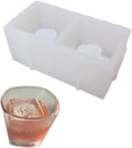 3D Rose Whiskey Large Ice Cubes Tray,Big Silicone Square Ice Grid Mold,Ice Making Box, Durable and Easy Release, Suitable for Homemade Freezer, Cocktails, Iced Coffee, and Cold Drinks