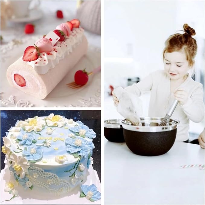 24 Inch Extra Large Piping Bags - 100 Pack Disposable Non-Slip Thickened Pastry Bag - Anti Burst Pastry Bags, Ideal for Icing, Cake Baked Goods Baking Chocolate Cupcake Decoratin XXL