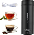 Portable Electric Kettle （110V）, Travel Tea Kettle, 316 Stainless Steel Premium Liner, 4-speed Temperature Adjustment with Auto Shut-off and Boil-Off Protection black
