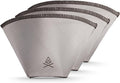 VSSL – Nest #1 Reusable Coffee Filter | Stainless Steel Mesh Filter | Pour Over Filters for Camping | Sustainable & Eco-Friendly Coffee Gear | Compact, Durable & Adventure Ready | Pack of 3