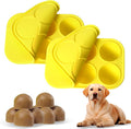 2Pcs 6 Cavities Silicone Molds for Dog Treats with Lids Compatible with Woof Pupsicle Large Refill and Power Chewer Pupsicle, Frozen Dog Treat Holder Woof Dog Treats Popsicle Dog Toy Dog Treat Maker